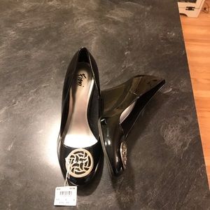 Patton leather wedge heels.